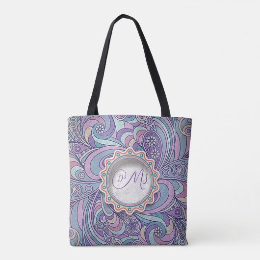 Tas “Purple Paisley” (Achterkant)