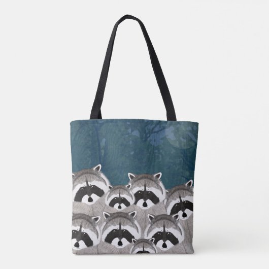 Tas Raccoons Allover (Achterkant)