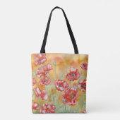 tas "Rode papavers" schouder (Achterkant)