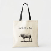 Tas: Tekening van schapen in potlood: Yarn Tote Bag (Voorkant)