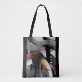 Tas Trend Abstract Zwart Wit Poederig (Voorkant)