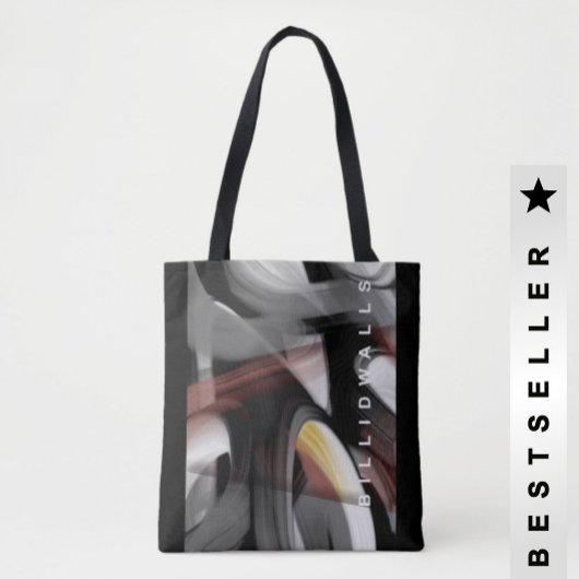 Tas Trend Abstract Zwart Wit Poederig