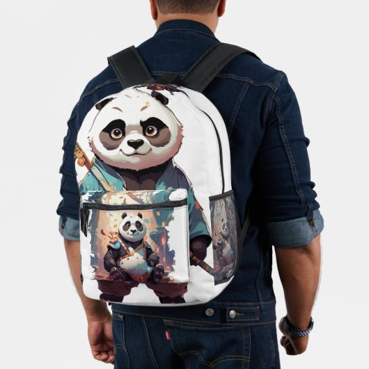 Tas Type: Print Cut Naai Rugzak Panda (Insitu (model))
