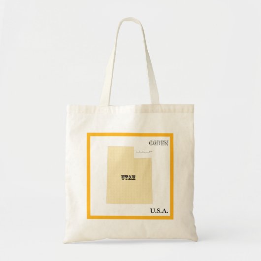 Tas - Utah Staatskaart met Stad (Voorkant)