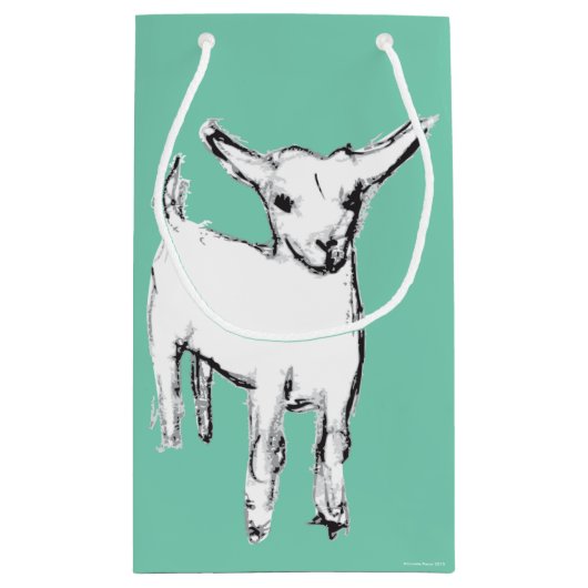Tas uw tas met cadeau voor geit klein cadeauzakje (Achterkant)