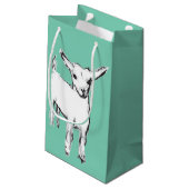 Tas uw tas met cadeau voor geit klein cadeauzakje (Achterkant Gekanteld)