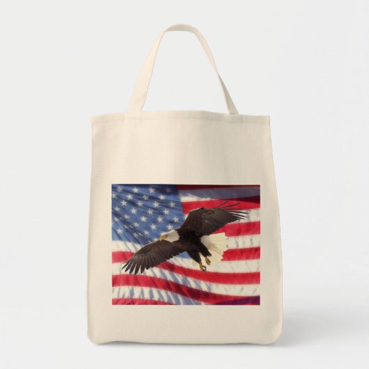 Tas van Amerikaanse vlag en Eagle Grocery (Voorkant)