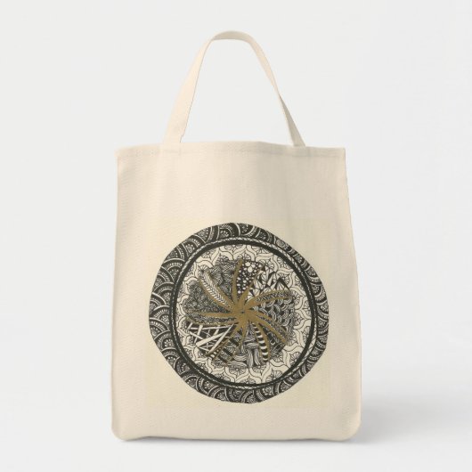 Tas van Black en Gold Mandala (Voorkant)