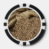 Tas van bonen pokerchips (Voorkant)