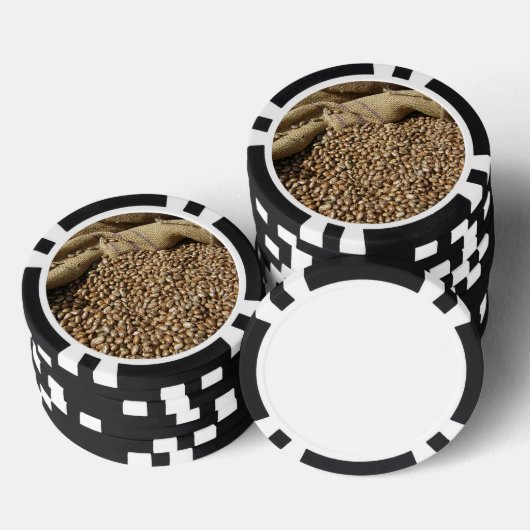 Tas van bonen pokerchips (Opstapeling)