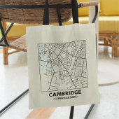 Tas van Cambridge, Cambridgeshire Stadkaart