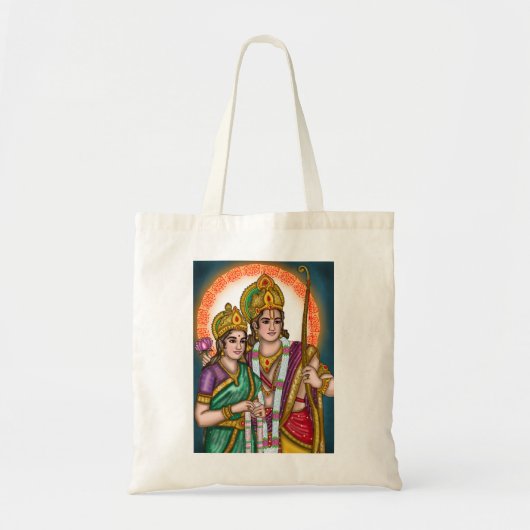 Tas van canvas met Lord Sita Ram (Voorkant)