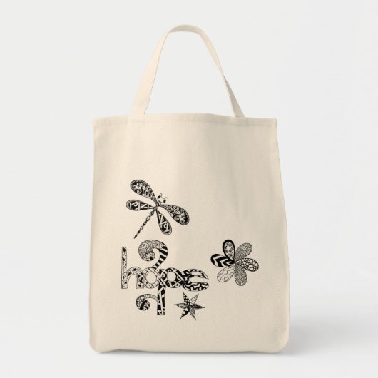 Tas van Canvas met originele design (Voorkant)