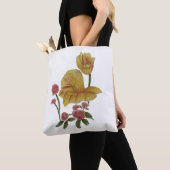 Tas van canvas Waterverf Bloemendesign (Dichtbij)