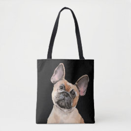 Tas van de Bulldog Waterverf Shopper Bag
