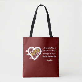 Tas van de "Life Quote Maroon" door Poet Adiela Ak