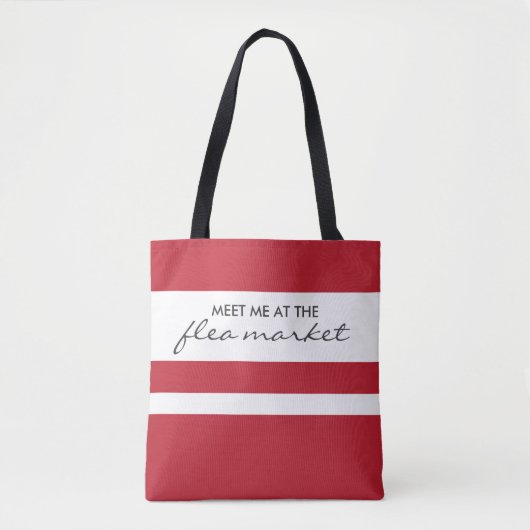 Tas van de rode en witte markt voor tapijten (Voorkant)