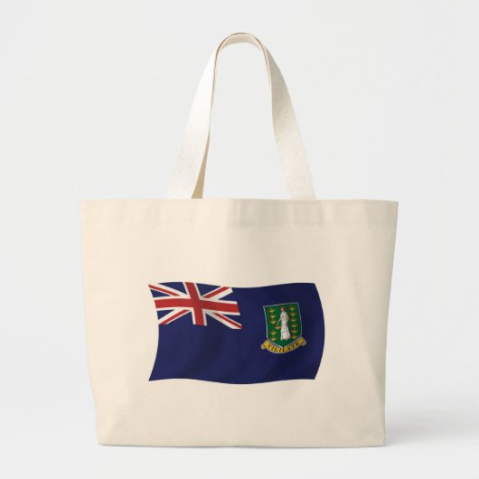 Tas van de vlag van de Britse Maagdeneilanden (Voorkant)
