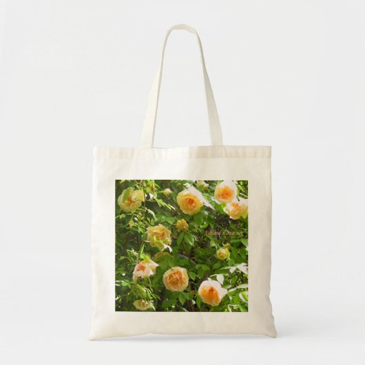 Tas van geel klimmend roos (Voorkant)