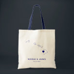 Tas van Hawaii Wedding Welcome Bag, marinekaart<br><div class="desc">Een welkome cadeautas van een bruiloft met kaart-afbeelding. Je gasten zullen graag in hun hotel kijken en dit tas vinden vol met behandelingen die op hen wachten. U kunt het hart op de locatie van uw grote dag plaatsen met behulp van de functie "Pas verder aan".</div>