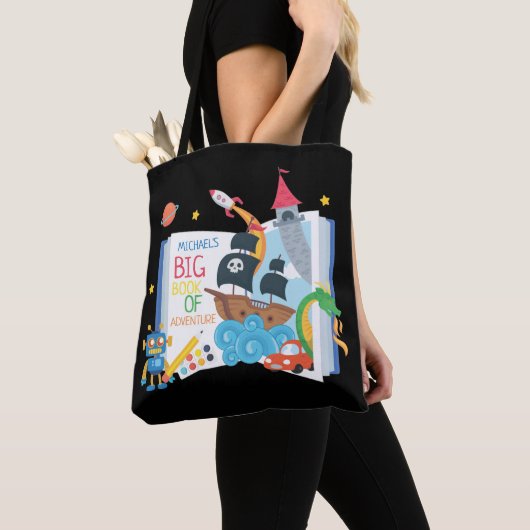 Tas van het whimsical Boy Library Book (Dichtbij)