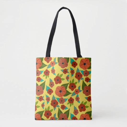 Tas van kleurrijk Floral (Voorkant)