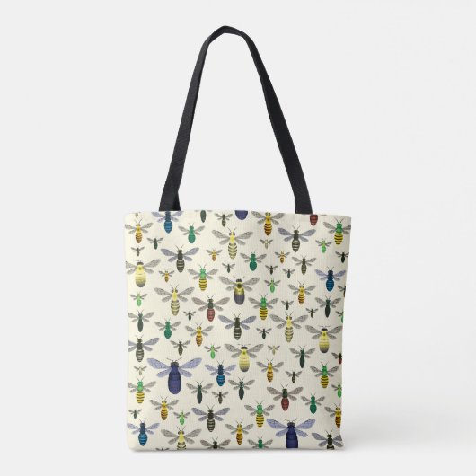 Tas van kleurrijke inheemse bijen (Achterkant)