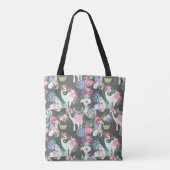 Tas van lamas en bloemen (Achterkant)
