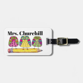 Tas van leraar Label/Bagagelabel Bagagelabel