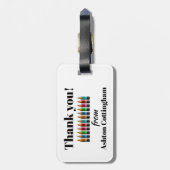 Tas van leraar Label/Bagagelabel Bagagelabel (Achterkant verticaal)