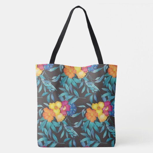 Tas van mooie Florals (Achterkant)