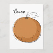Tas van Oranje vruchten Briefkaart (Voorkant)
