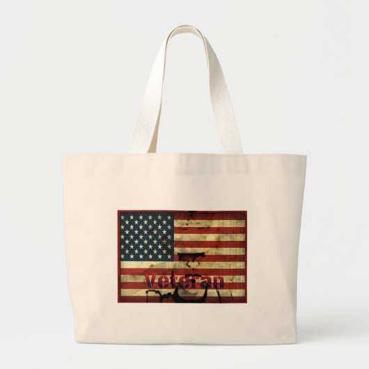 Tas van Patriottisch Amerikaans Veteran Canvas (Voorkant)