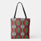 Tas van rood en groen abstract zee (Achterkant)