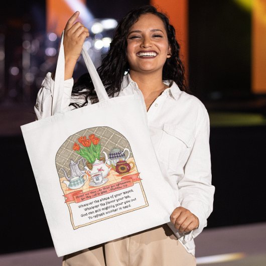 Tas van theepot verfrissen