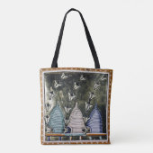 Tas van TINDR'S BEES All-Over-Print Schouder (Achterkant)