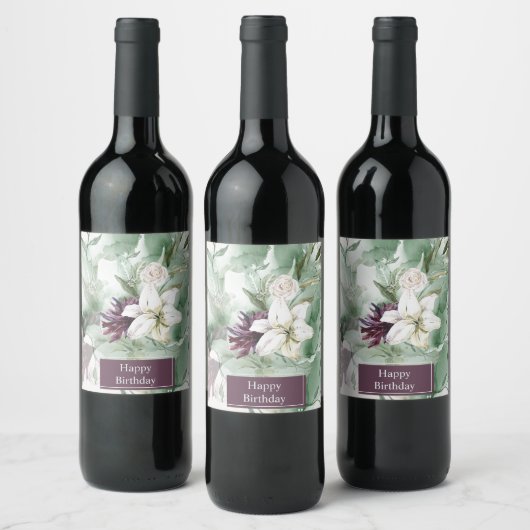 Tas van wijn etiket (Flessen)