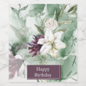 Tas van wijn wijn etiket (Enkel label)