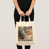 Tas Veggie Loving Squirrel Canvas (Voorkant (product))
