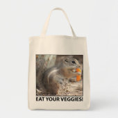 Tas Veggie Loving Squirrel Canvas (Voorkant)