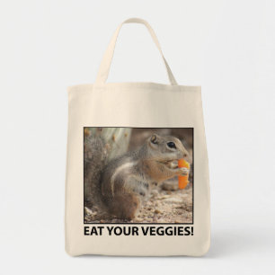 Tas Veggie Loving Squirrel Canvas