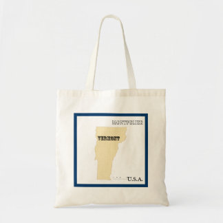 Tas - Vermont Staatskaart met Stad