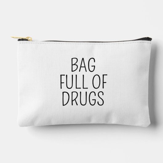Tas Vol Met Drugs, Grappige Ritszak Make-uptas, (Voorkant)