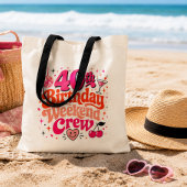 Tas voor 40e verjaardagsweekend crew retro feest