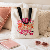 Tas voor 40e verjaardagsweekend crew retro feest
