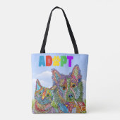 Tas voor adoptie van honden en katten (Achterkant)