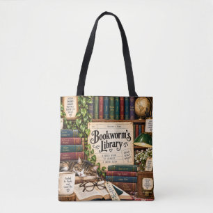 Tas voor Boekenwurm Bibliotheek