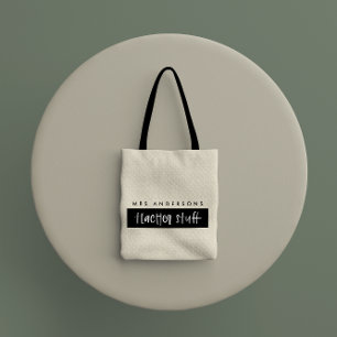 Tas voor cadeautjes voor docenten met een modern w