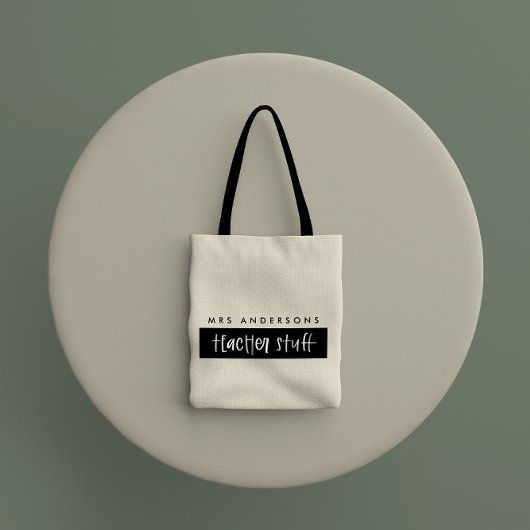 Tas voor cadeautjes voor docenten met een modern w