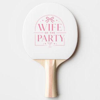 Tas voor de vrouw van het feest tafeltennisbatje